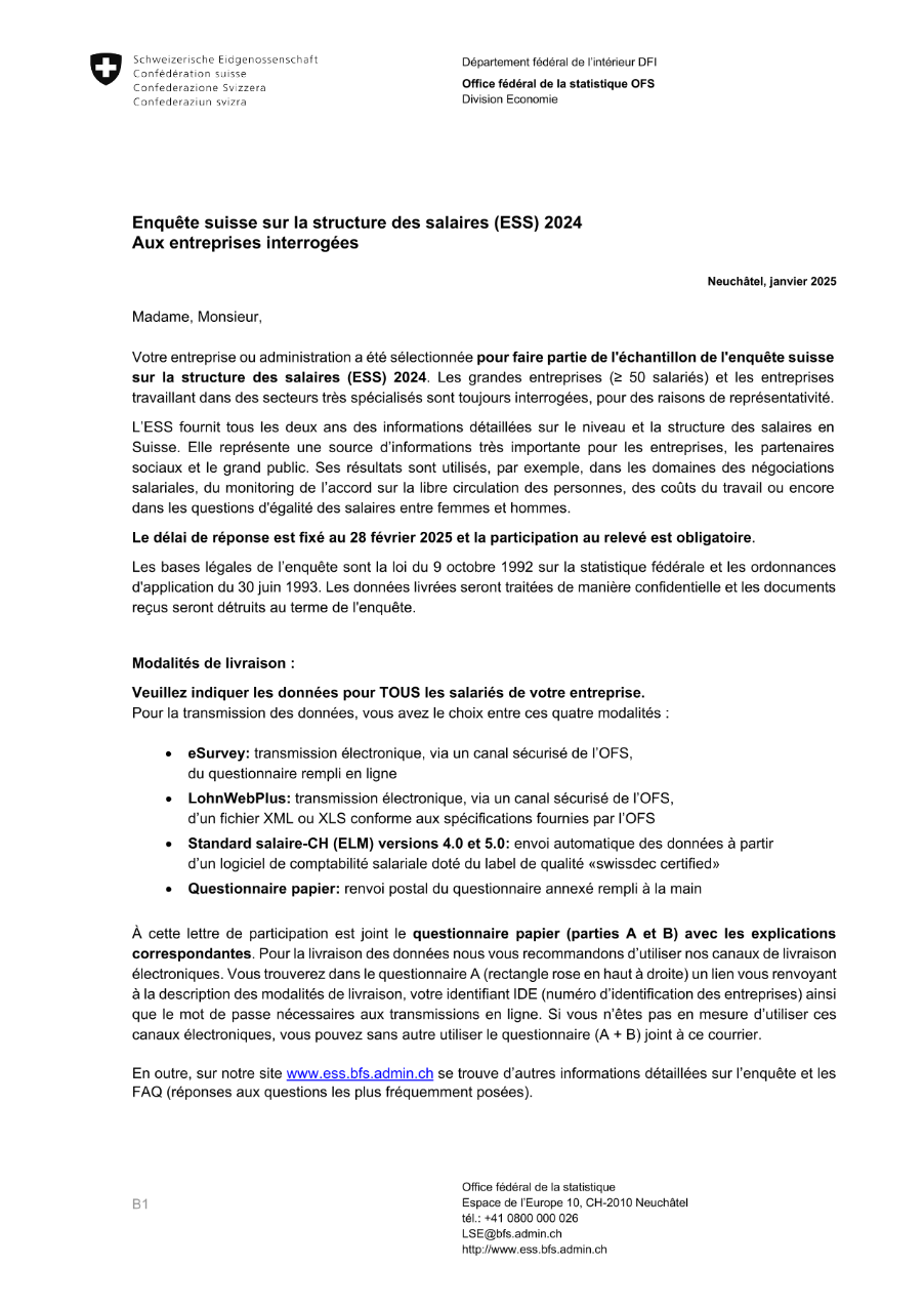 Lettre  mono-établissement