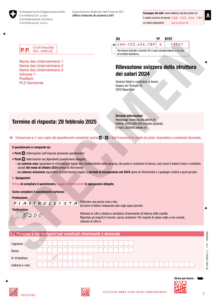 Esempio questionario