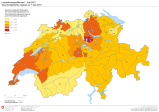 Taux de logements vacants au 1er juin 2017 (cantons)