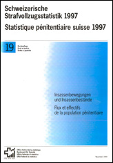 Statistique pénitentiaire suisse 1997