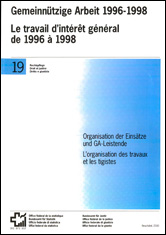 Le travail d'intérêt général de 1996 à 1998