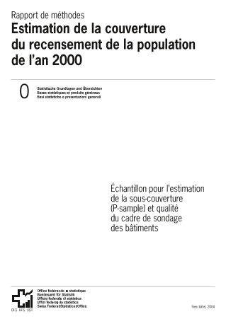 Estimation de la couverture du recensement de la population de l'an 2000