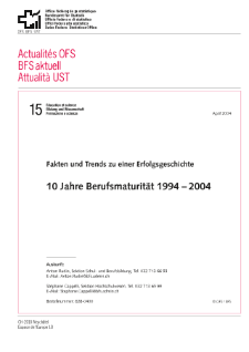10 Jahre Berufsmaturität 1994-2004