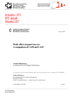 Mode effects in panel surveys: A comparison of CAPI and CATI
