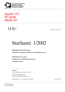 Informations sur le projet «Statistiques des établissements de santé» (soins intra-muros)