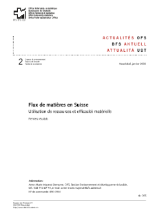 Flux de matières en Suisse