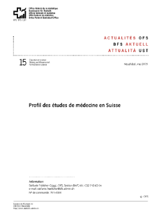 Profil des études de médecine en Suisse