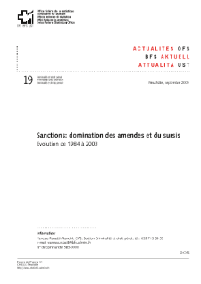 Sanctions: domination des amendes et du sursis