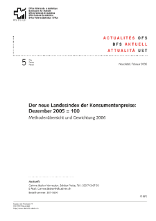 Der neue Landesindex der Konsumentenpreise: Dezember 2005 = 100