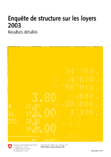 Enquête de structure sur les loyers 2003