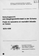 Poids de naissance et mortalité infantile en Suisse 1979-1981