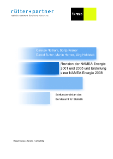 Revision der NAMEA Energie 2001 und 2005 und Erstellung einer NAMEA Energie 2008