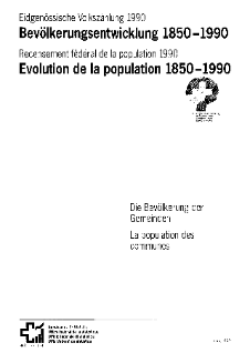 Bevölkerungsentwicklung 1850-1990