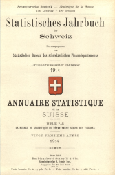 Annuaire statistique de la Suisse 1914