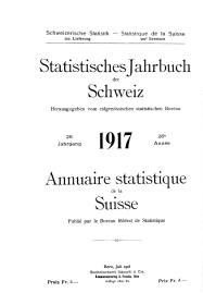 Annuaire statistique de la Suisse 1917
