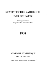 Annuaire statistique de la Suisse 1934