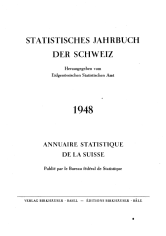 Annuaire statistique de la Suisse 1948