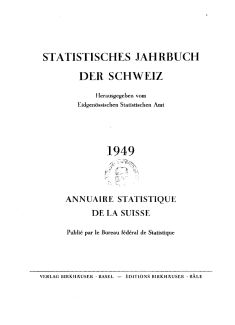 Statistisches Jahrbuch der Schweiz 1949