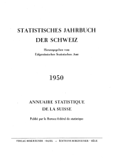 Annuaire statistique de la Suisse 1950