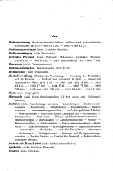 Alphabetisches Inhaltsverzeichnis der Jahrgänge I-X (1891-1901) des Statistischen Jahrbuches der Schweiz und des graphisch-statistischen Atlasses vom Jahre 1897