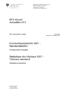 Krankenhausstatistik 2007 - Standardtabellen