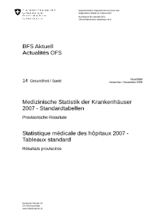 Medizinische Statistik der Krankenhäuser 2007 - Standardtabellen