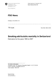 Smoking-attributable mortality in Switzerland