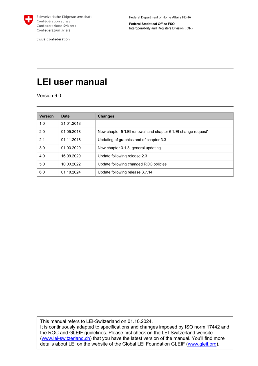 LEI user manual
