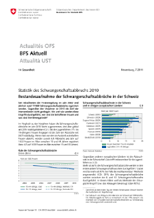 Statistik des Schwangerschaftsabbruchs 2010
