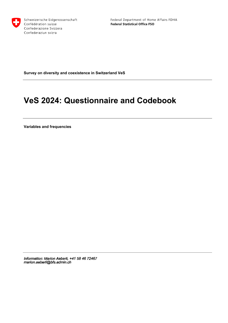 Questionnaire and Codebook 2024