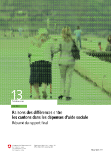 Raisons des différences entre les cantons dans les dépenses d'aide sociale