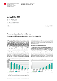 Entrée en établissement médico-social en 2008/09