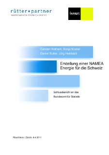 Erstellung einer NAMEA Energie für die Schweiz