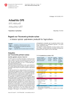 Regards sur l'économie primaire suisse