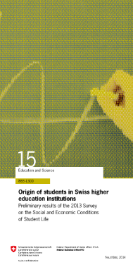 Origin of students in Swiss higher education institutions