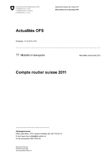 Compte routier suisse 2011