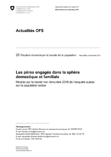 Les pères engagés dans la sphère domestique et familiale