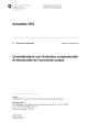 Considérations sur l'évolution conjoncturelle et structurelle de l'économie suisse