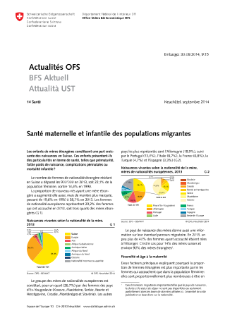Santé maternelle et infantile des populations migrantes