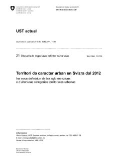 Territori da caracter urban en Svizra dal 2012