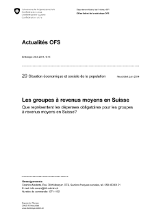 Les groupes à revenus moyens en Suisse