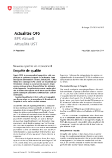 Nouveau système de recensement. Enquête de qualité