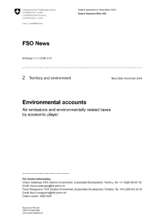 Environmental accounts