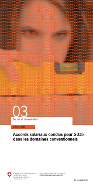 Accords salariaux conclus pour 2015 dans les domaines conventionnels