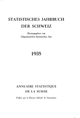 Annuaire statistique de la Suisse 1935