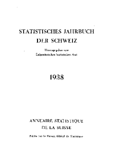 Statistisches Jahrbuch der Schweiz 1938