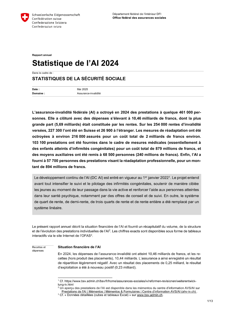 Statistique de l'AI 2024