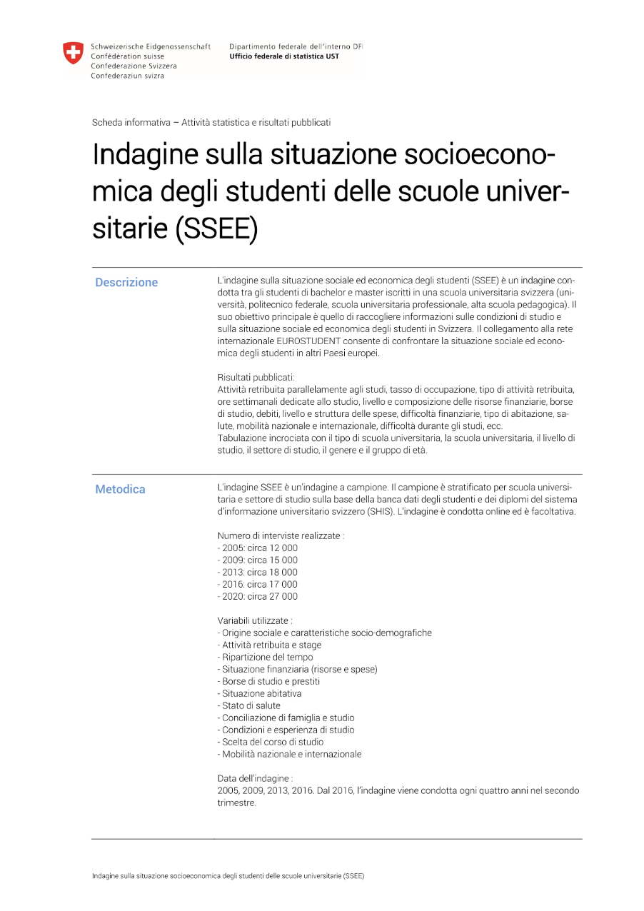 Situazione socioeconomica degli studenti
