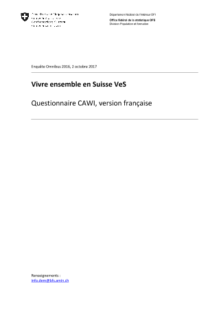 Questionnaire 2016