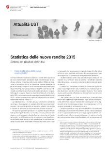 Statistica delle nuove rendite 2015